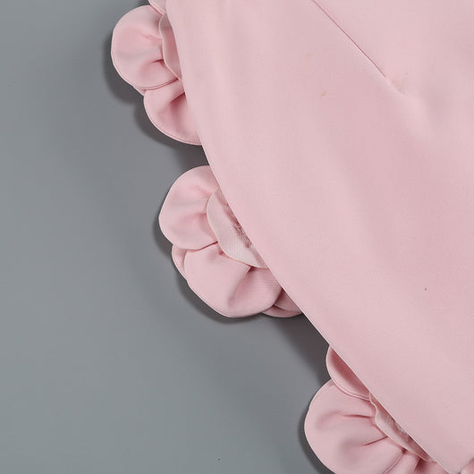 Blusa de Traje Elegante con Falda Floral Decorativa - Image 23