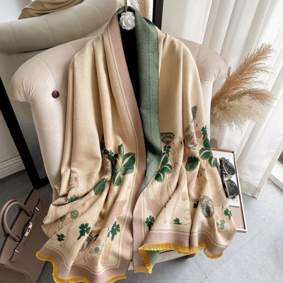 Manta Térmica de Cachemira con Diseño Floral Jaquard para Aire Acondicionado - Image 19