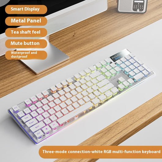 Kit Teclado y Ratón Inalámbrico Mecánico Bluetooth - Diseño Elegante para Oficina - Image 28