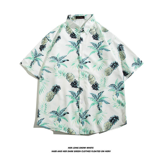Camisa Hawaiana de Seda Helada para Hombre
