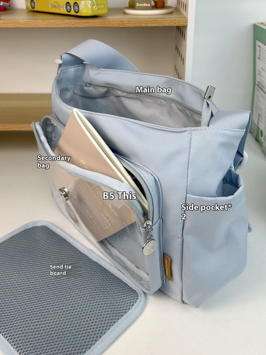 Bolsa Crossbody de Lona Impermeable Ligera Multiuso Casual - Image 17