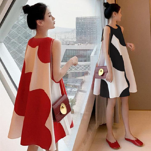 Vestido Talla Grande Sin Mangas Midi para Mujer - Image 2