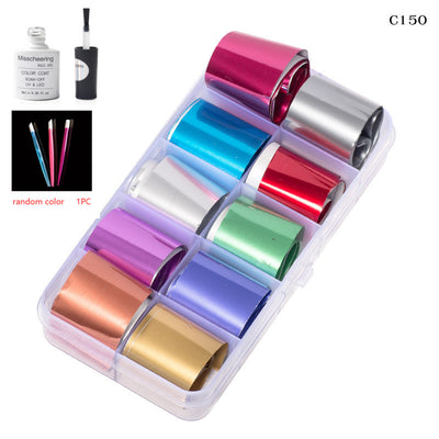 Set de 12 Láminas Decorativas para Uñas - Transferencias Nail Art - Image 60