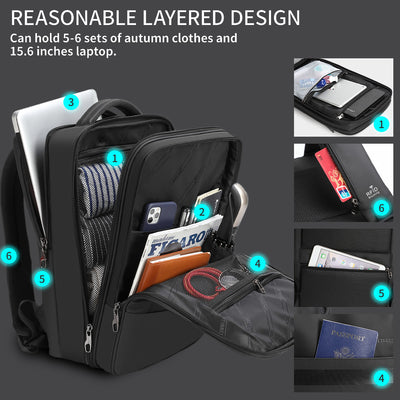 Mochila de Viaje Multifuncional con Compartimento Húmedo y Seco - Image 4
