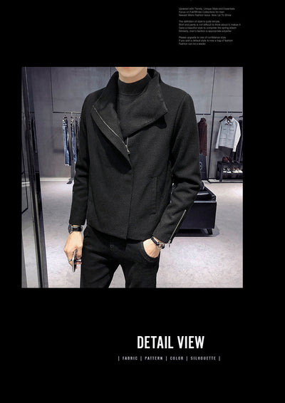 Abrigo de Lana Estilo Hong Kong para Hombre - Image 15