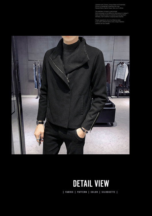 Abrigo de Lana Estilo Hong Kong para Hombre - Image 15