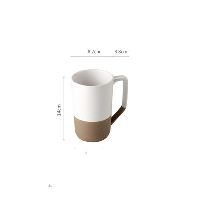 Taza Cerámica Retro Japonesa Grande con Tapa y Cuchara - Image 6