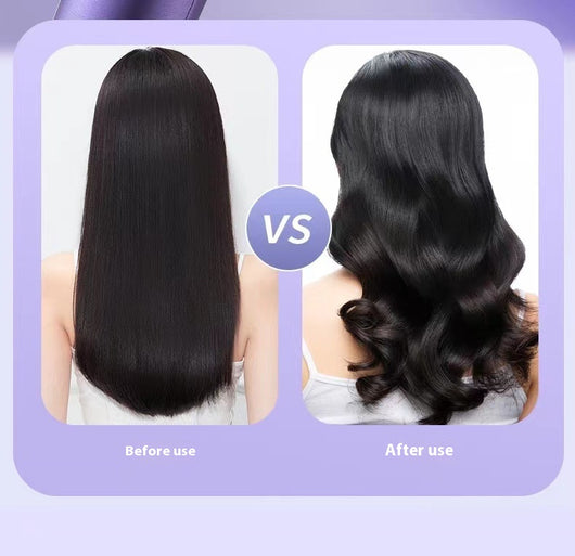 Gradient purple wireless automatic hair curler with a sleek design, one-button start, and three-speed adjustment. - Image 10