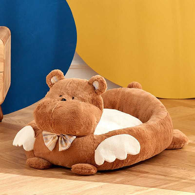 Cama Térmica Hipopótamo para Mascotas - Refugio Cálido Invierno - Image 4