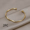 Ins Tide Twisted Simple Fashion Gold Bracelet 2PCS