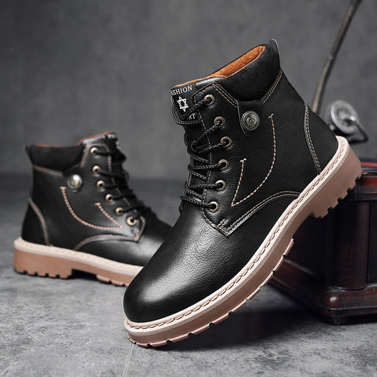 Botas Martin Altas Estilo Británico - Zapatos de Trabajo y Casual Premium - Image 14