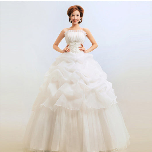 Vestido de Novia Corset Coreano Princesa Elegante - Image 12