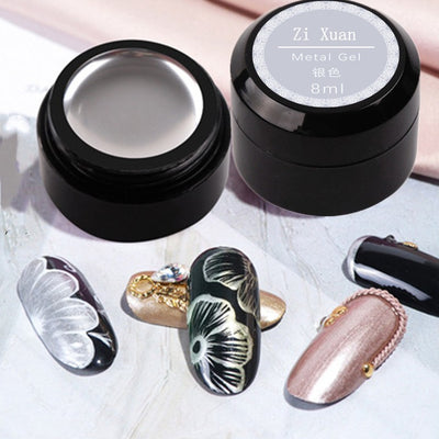 Esmalte de Uñas UV con Acabado Metálico para Nail Art Japonés