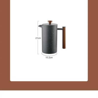 Cafetera Francesa de Acero Inoxidable 304 Doble Capa Ink Style - Image 13