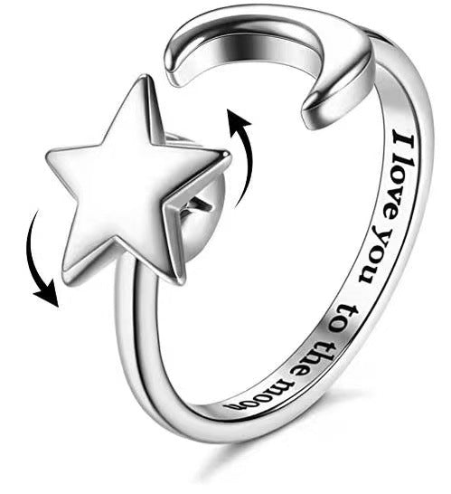 Anillo Giratorio Antiansiedaad con Letras Ajustables - Image 9