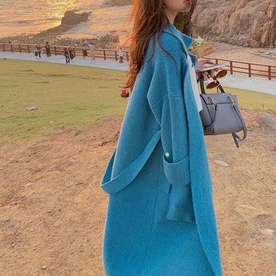 Suéter de Alpaca Tejido a Mano - Abrigo Acogedor Boho para Mujer - Image 9
