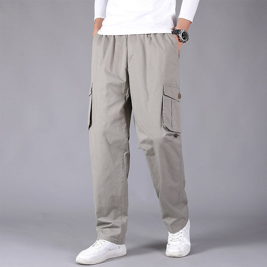 Pantalones Sueltos Coreanos Cintura Alta Pierna Recta - Image 4