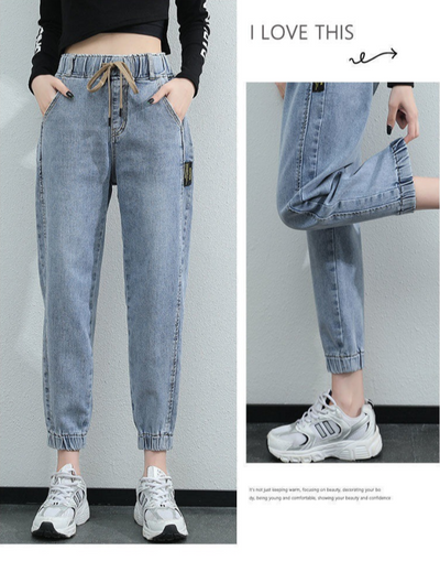 Pantalón Deportivo Ajustable de Nueve Puntos con Cintura Elástica - Image 12