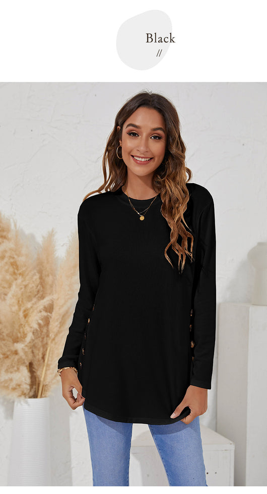 Blusa Casual para Mujer con Botones y Mangas Largas - Image 28