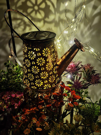Lámpara Solar Decorativa con Diseño de Tetera para Jardín y Patio - Image 9