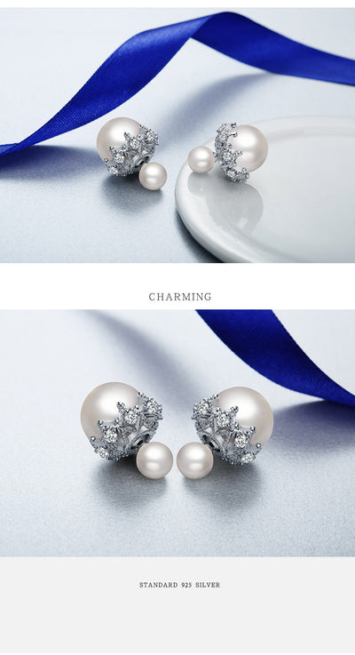 Aretes de Plata Esterlina con Perla Reversible - Image 18