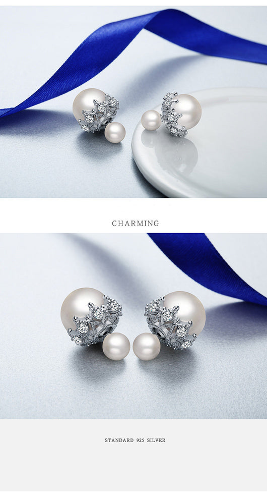 Aretes de Plata Esterlina con Perla Reversible - Image 18