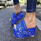 Sandalias Cómodas de Suela Gruesa con Diseño Estampado para Mujer