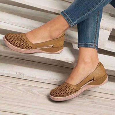 Sandalias Planas Cómodas con Diseño Calado para Mujer Tallas Grandes - Image 7