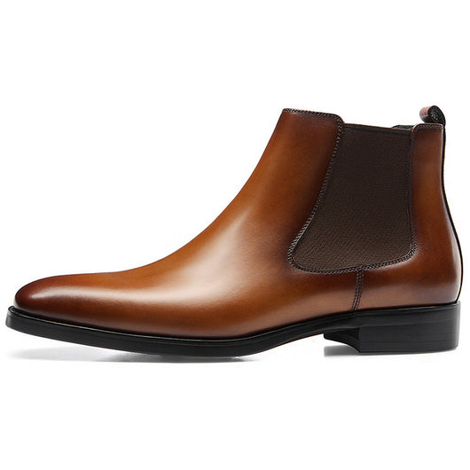 Botas Tobilleras Cuadradas Talladas Estilo Británico - Image 7