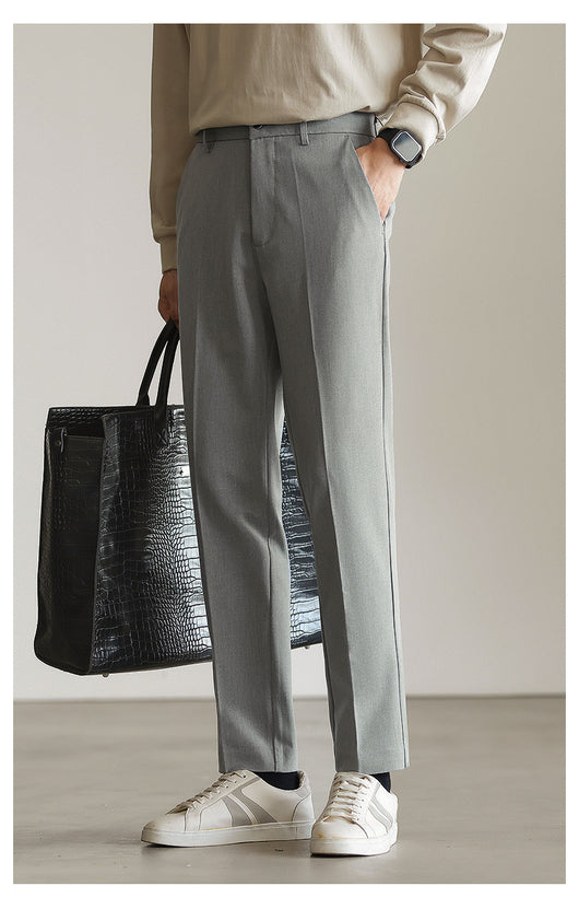 Pantalones de Vestir Ejecutivos Dos Tonos Resistentes a Arrugas - Image 9