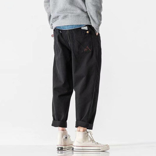 Overoles Retro Talla Grande para Hombre - Estilo Suelto y Versátil - Image 8
