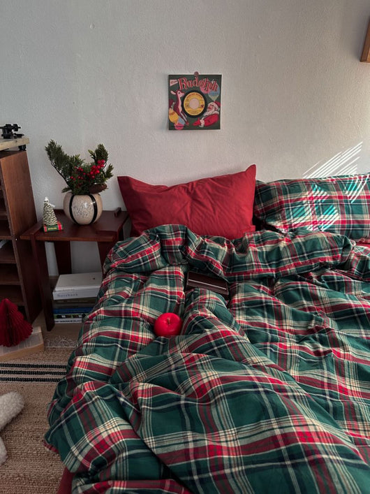 Juego de Cama Navideño Nordic 4 Piezas Algodón Teñido Lavado - Image 10