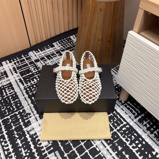 Zapatos Mary Jane Tejidos con Diseño Hueco - Comodidad y Estilo - Image 21