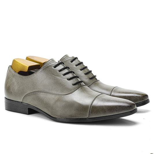 Zapatos Oxford Puntiagudos de Cuero Premium - Estilo Clásico Británico para Hombre - Image 2