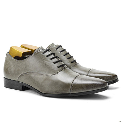 Zapatos Oxford Puntiagudos de Cuero Premium - Estilo Clásico Británico para Hombre - Image 2