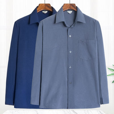 Camisa Casual Suelta de Manga Larga para Hombre - Image 12