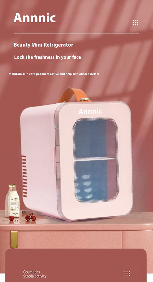 Minirefrigerador de Belleza Dual Temperatura con Puerta Transparente - Image 13