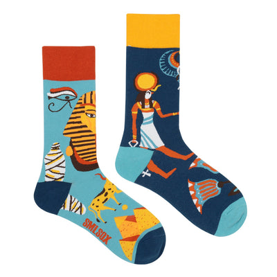 Calcetines Retro Asimétricos para Parejas - Algodón Cómodo Unisex - Image 39