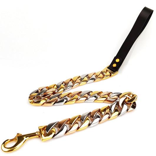 Correa para Perro de Acero Inoxidable - Cadena Resistente para Mascotas - Image 9