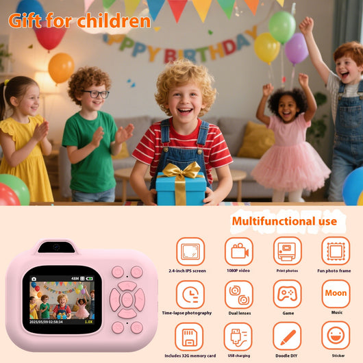 Cámara Infantil Digital con Grabación de Video, Fotos y Juegos Interactivos - Image 5