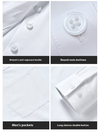 Camisa Profesional de Fibra de Bambú Blanca para Hombre - Image 15