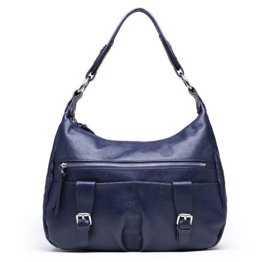 Bolsa Mensajera de Cuero Premium con Pliegues - Gran Capacidad para Mujer - Image 9