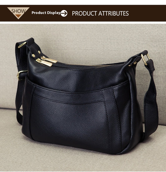 Bolso de Cuero Genuino de Gran Capacidad - Bolsa Madre Tipo Hombro - Image 21