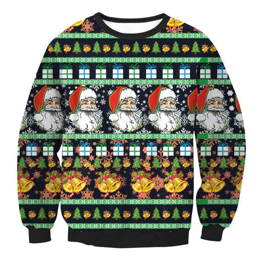 Sudadera Navideña 3D para Hombre con Estampado Poliéster - Image 4