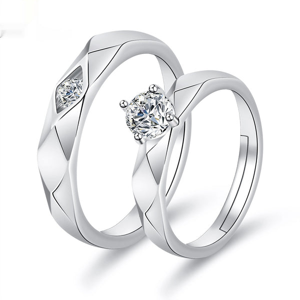 Anillos de Compromiso Moissanita para Parejas