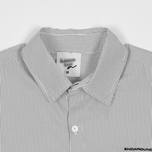 Camisa Suelta de Rayas Verticales y Manga Larga para Hombre - Image 4