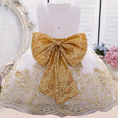 Vestido de Princesa para Niña de Un Año - Diseño Europeo Estampado Elegante - Image 35