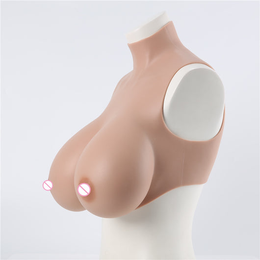 Prótesis de Seno de Silicona con Cuello Alto Relleno para Transformismo - Image 28