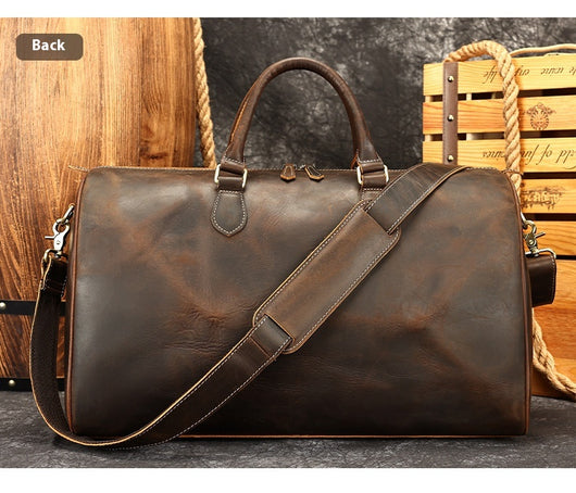 Bolso Bandolera de Cuero Vintage con Gran Capacidad para Viajes - Image 25