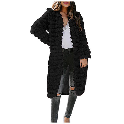 Suéter Abrigo de Lana Esponjoso para Otoño e Invierno - Image 7
